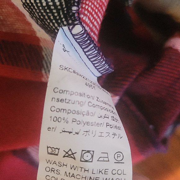 Plaid Red Blue Vest sz XL - Picture 9 of 11